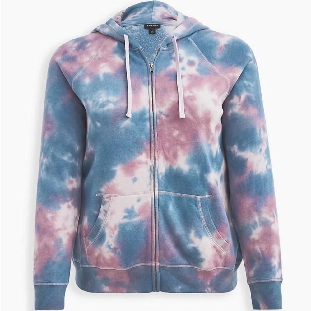 Torrid size 00x 10 M/L Everyday Fleece Zip up Hooded Sweatshirt Hoodie